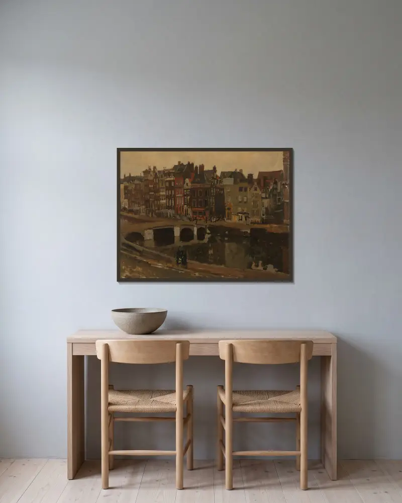 Rokin, Amsterdam, George Hendrik Breitner v rámu na stěně