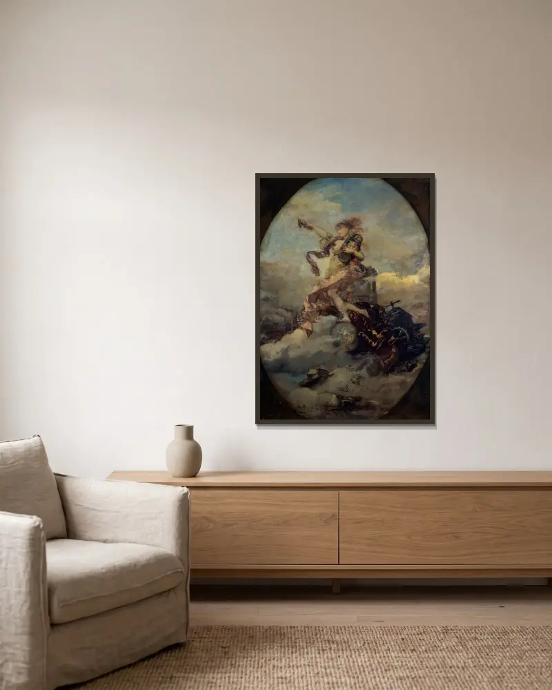 Allegorie der Bank von Henri Gervex gerahmt an einer Wand