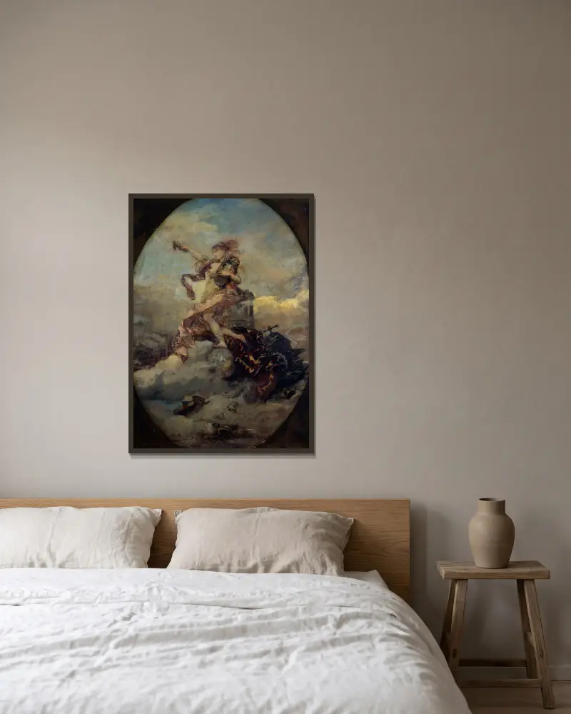 Allegorie der Bank von Henri Gervex gerahmt an einer Wand