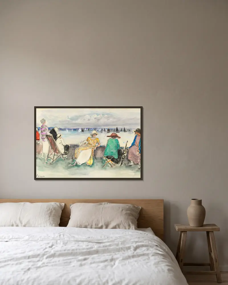 Žena u regaty, Henri Lebasque v rámu na stěně
