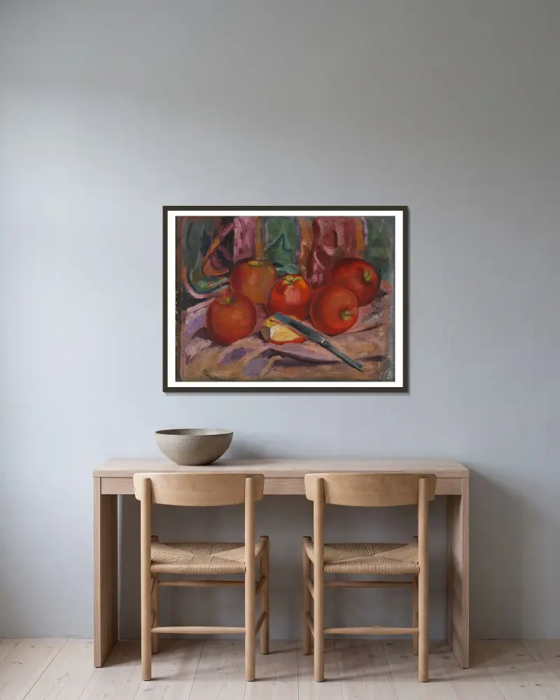 Jabłka, Henri Manguin w ramie na ścianie