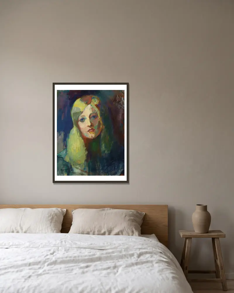 Marie av Henri Manguin inramad på en vägg