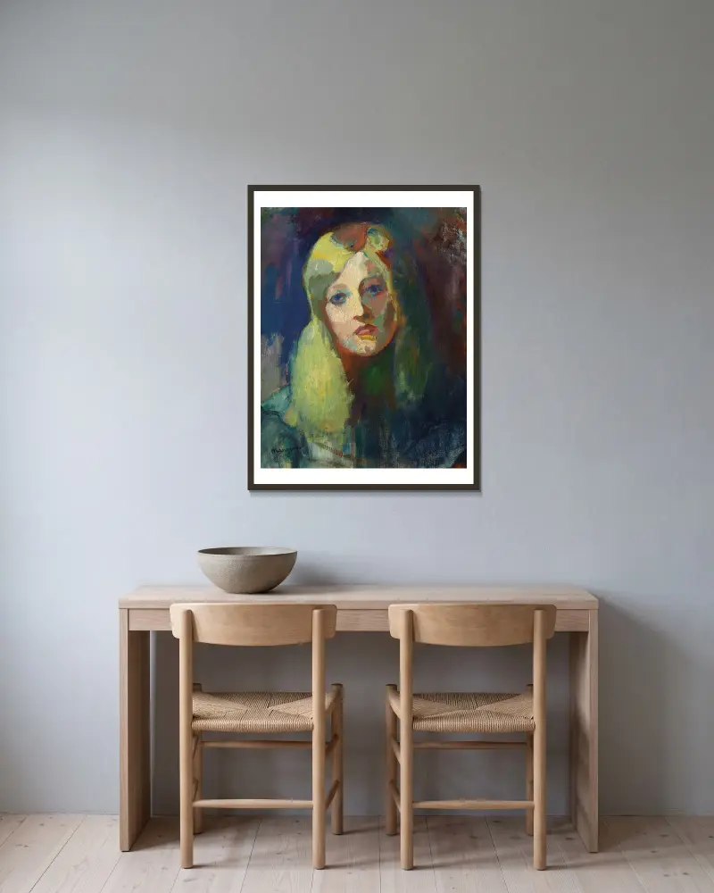 Marie av Henri Manguin inramad på en vägg