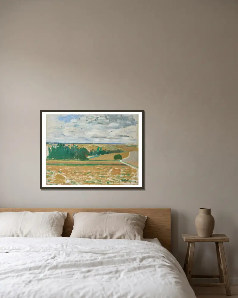 Krajina z Beauce, Henri Manguin v rámu na stěně