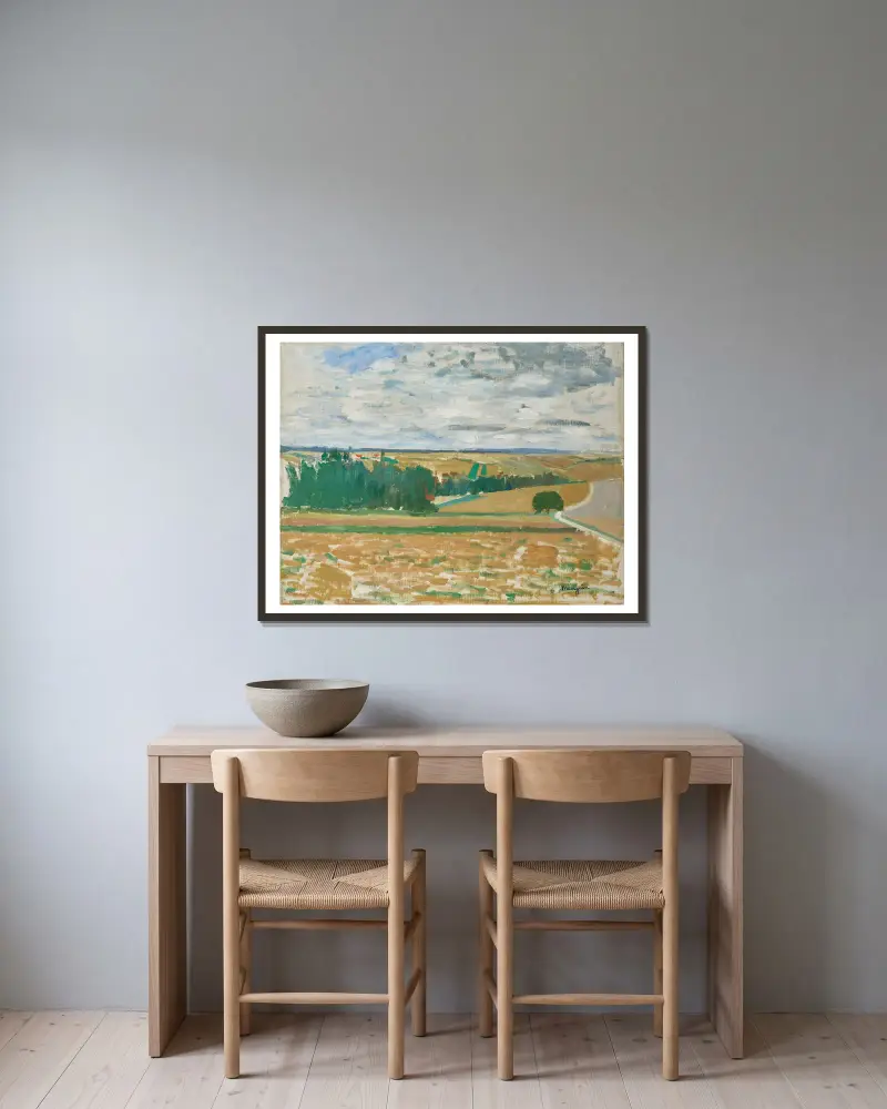 Krajina z Beauce, Henri Manguin v rámu na stěně