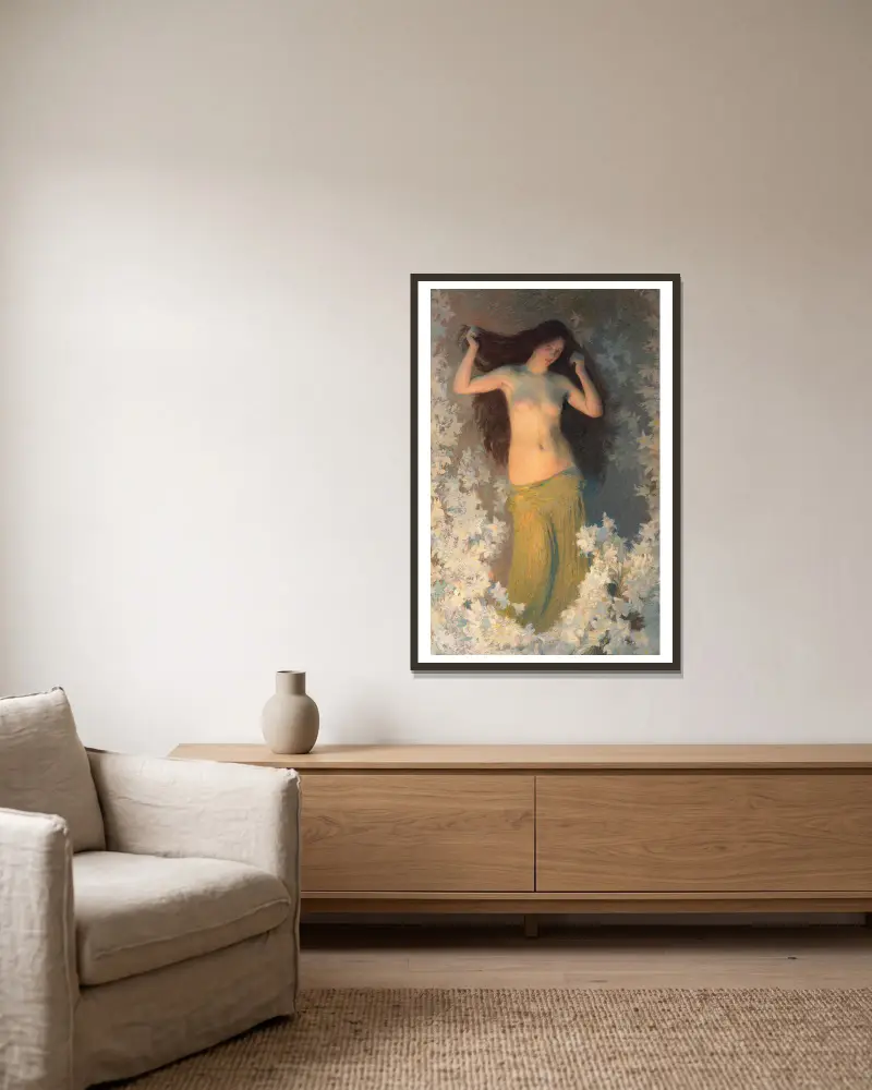 Beauté von Henri Martin gerahmt an einer Wand