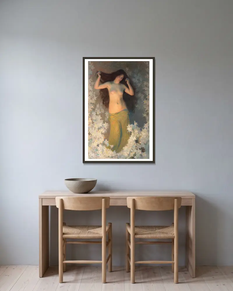 Beauté von Henri Martin gerahmt an einer Wand
