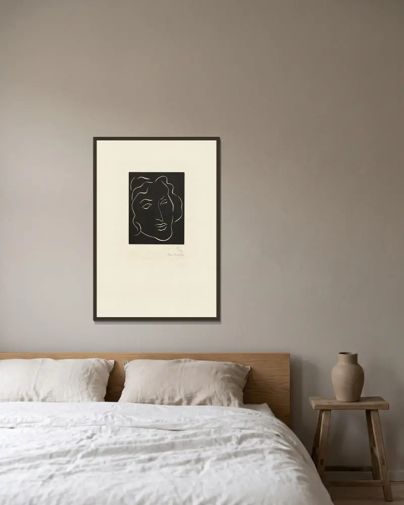 Florentine av Henri Matisse inramad på en vägg