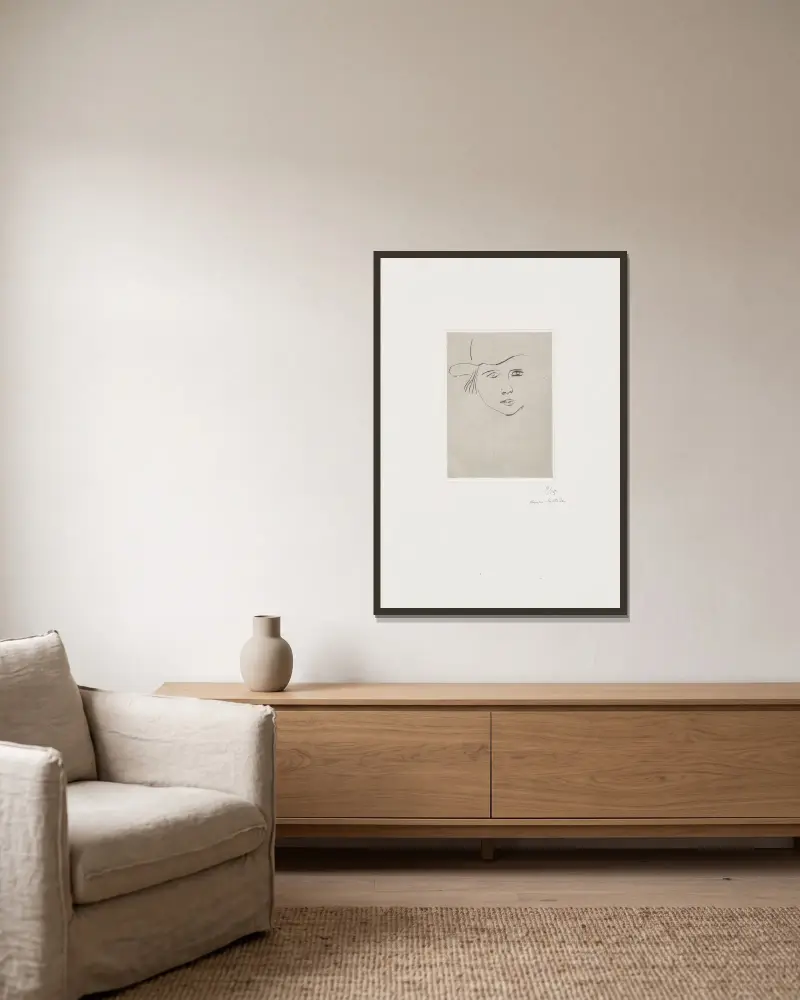 Greta Prozor von Henri Matisse gerahmt an einer Wand
