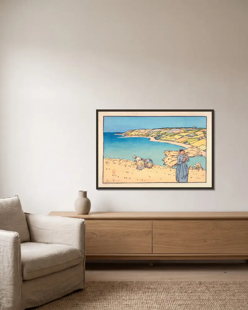Baie de Launay, Henri Rivière v rámu na stěně