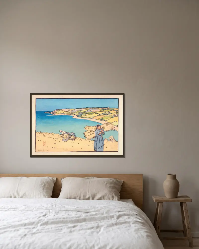 Baie de Launay, Henri Rivière v rámu na stěně
