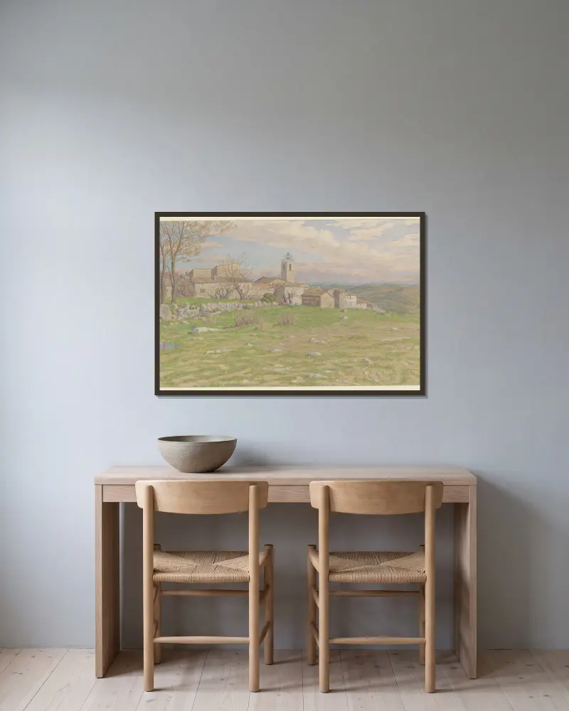 Châteauneuf-de-Grasse, Henri Rivière v rámu na stěně