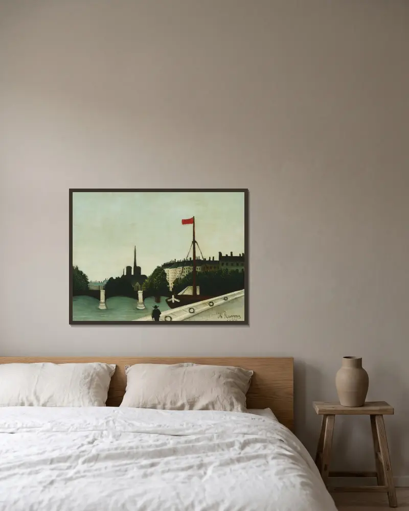 Notre-Dame, Henri Rousseau w ramie na ścianie