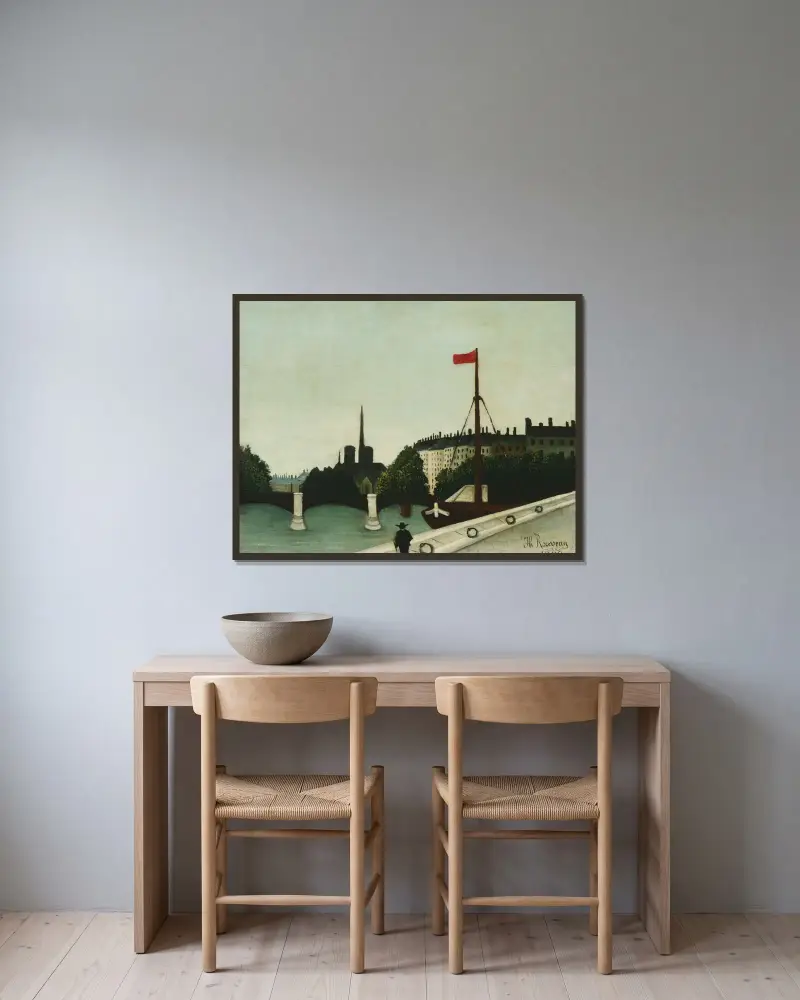 Notre-Dame, Henri Rousseau w ramie na ścianie