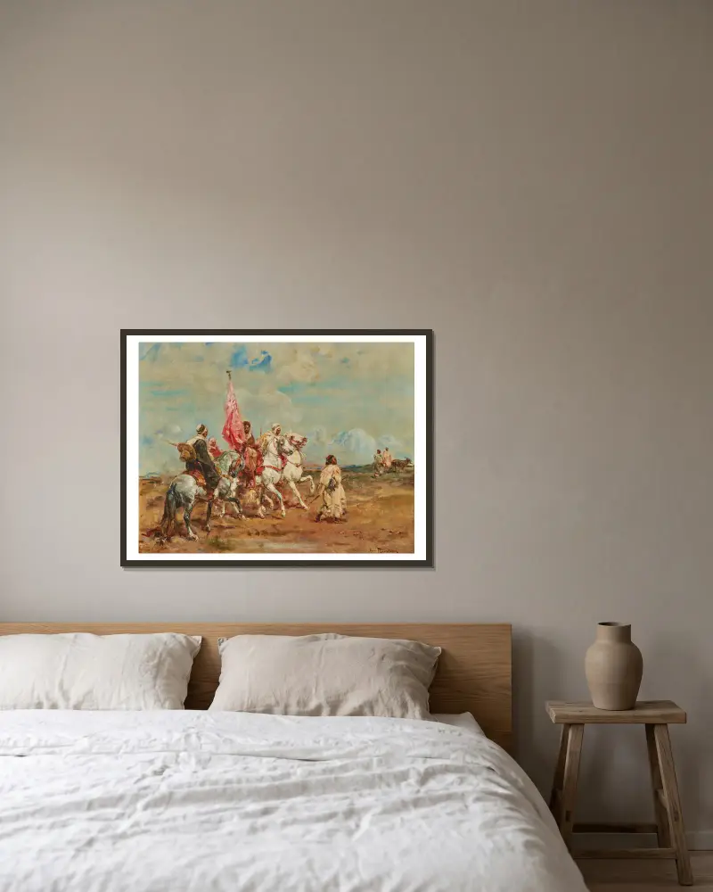 Przygotowanie do szarży, Henri Rousseau w ramie na ścianie