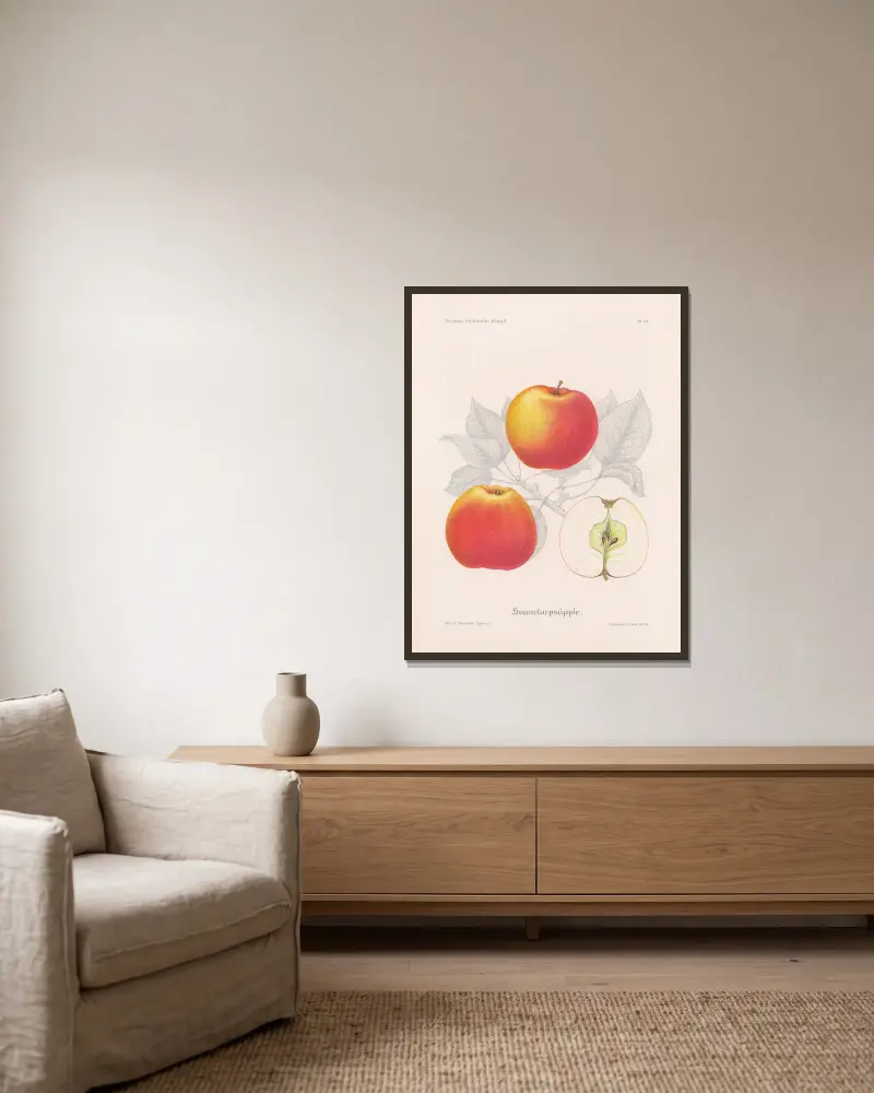 Svanetorpsäpple, Henriette Sjöberg v rámu na stěně