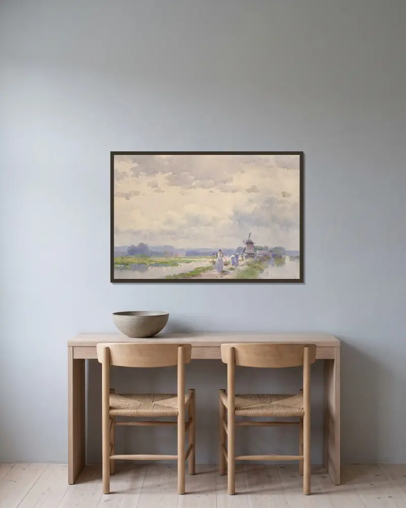 In Holland av William Henry Holmes inramad på en vägg