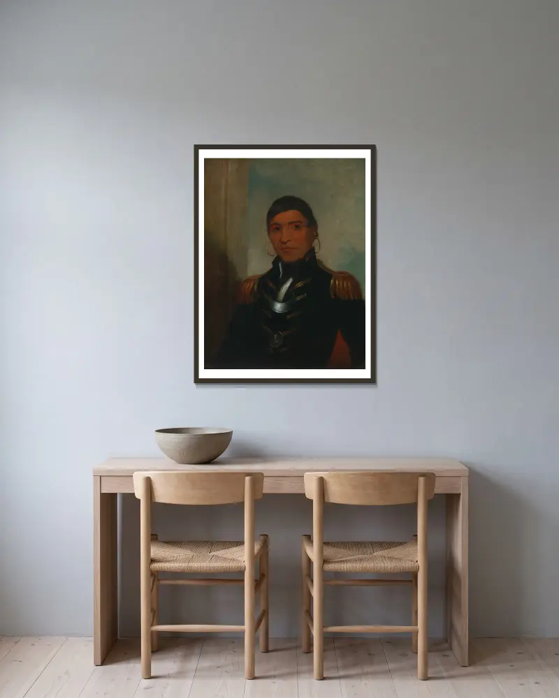 Wielki Bawół (Czipewowie), Henry Inman w ramie na ścianie