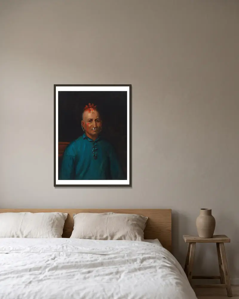 Kish-Kallo-Wa (rodzina, plemię Algonkinów Shawnee), Henry Inman w ramie na ścianie