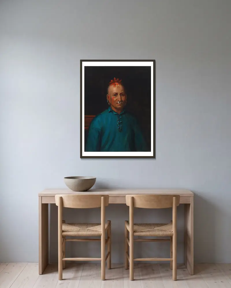 Kish-Kallo-Wa (rodzina, plemię Algonkinów Shawnee), Henry Inman w ramie na ścianie