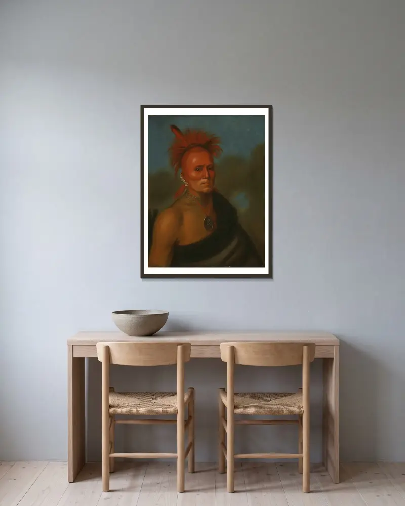 Shar-I-Tar-Ish, Henry Inman w ramie na ścianie