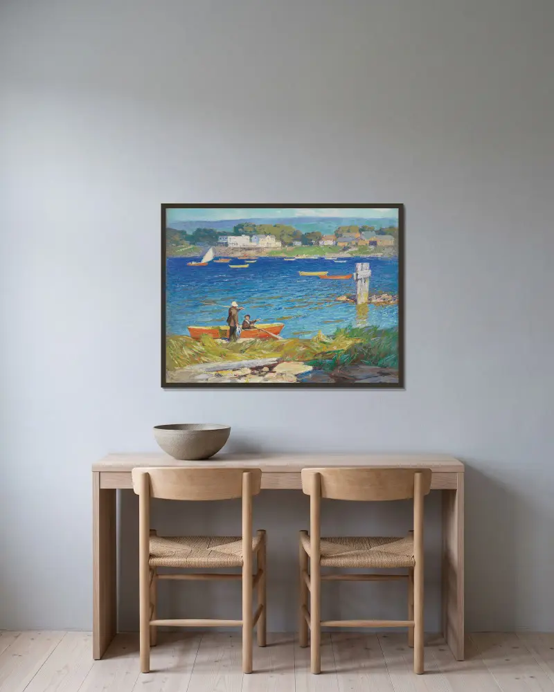 Dzień połowów, Edward Henry Potthast w ramie na ścianie