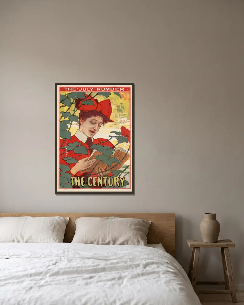 The Century. Die Juli-Ausgabe von Edward Henry Potthast gerahmt an einer Wand