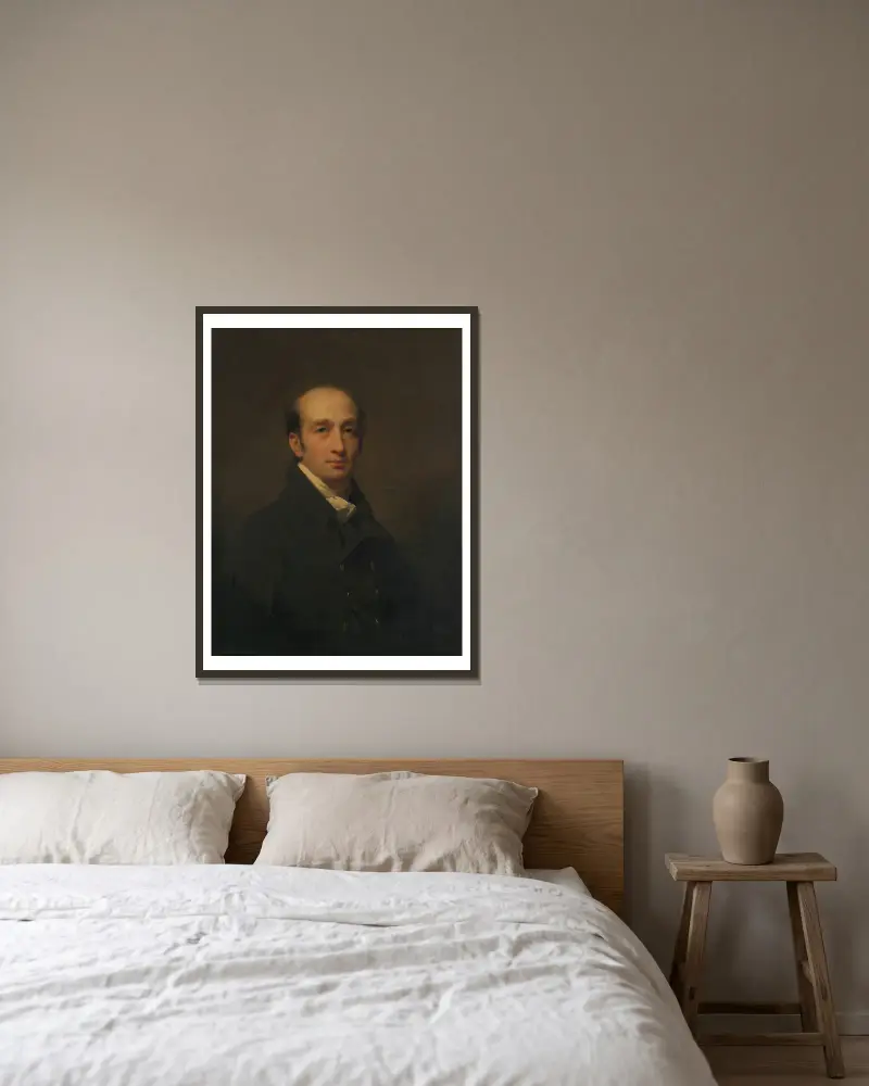 Alexander Maconochie (1777–1861) of Meadowbank av Sir Henry Raeburn inramad på en vägg