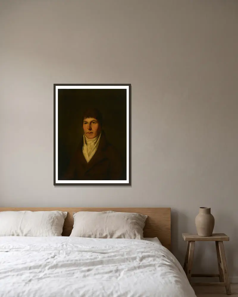 Dr. Mackenzie från Edinburgh av Sir Henry Raeburn inramad på en vägg