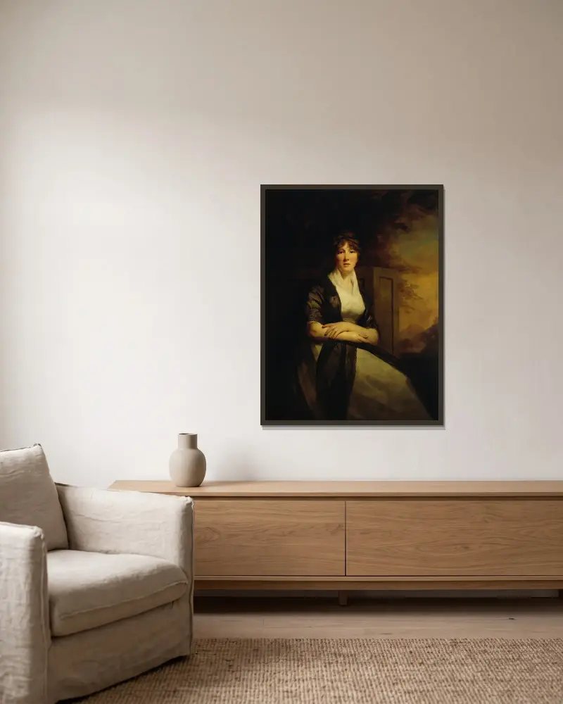 Lady Anne Torphichen av Sir Henry Raeburn inramad på en vägg