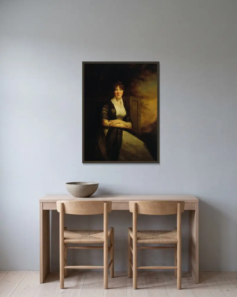 Lady Anne Torphichen av Sir Henry Raeburn inramad på en vägg