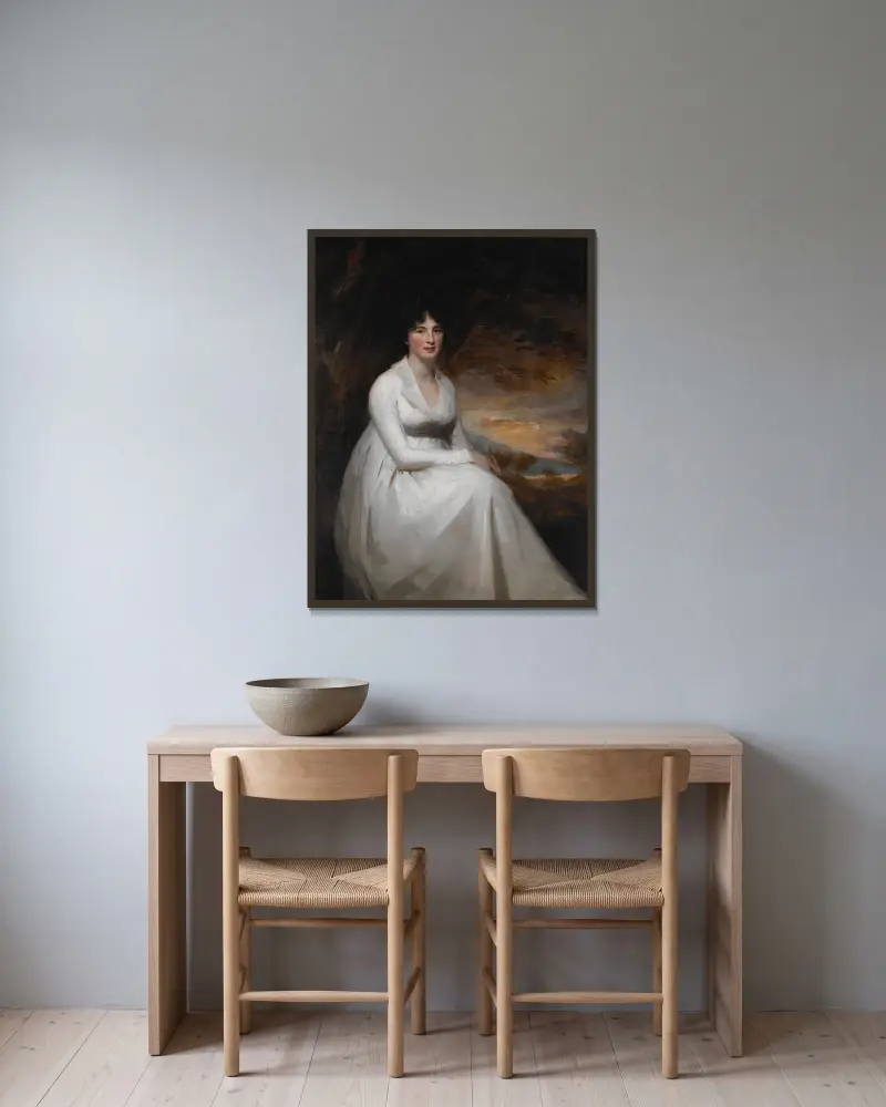 Paní Macdowallová, Sir Henry Raeburn v rámu na stěně