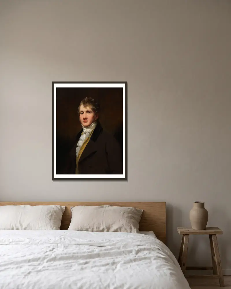 Porträtt av Hugh Hope av Sir Henry Raeburn inramad på en vägg