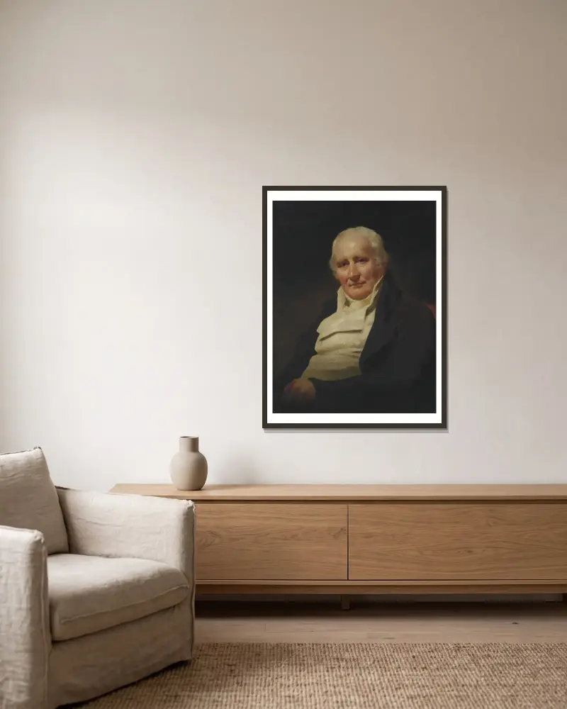 Porträtt av Mr. Spottiswood av Sir Henry Raeburn inramad på en vägg
