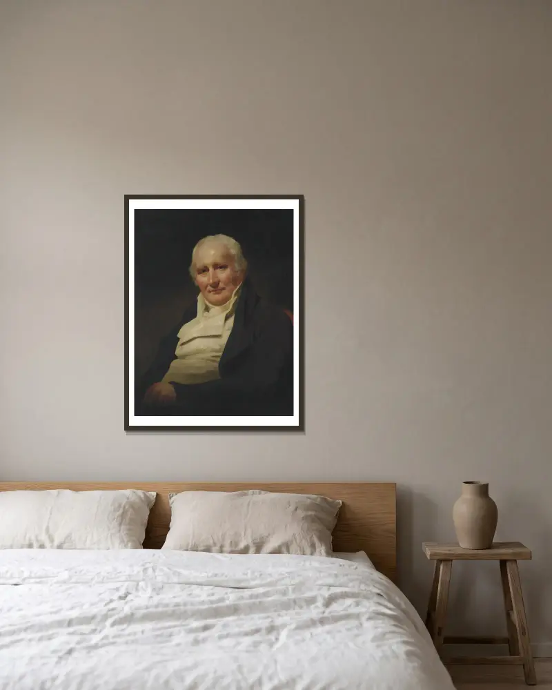 Porträtt av Mr. Spottiswood av Sir Henry Raeburn inramad på en vägg
