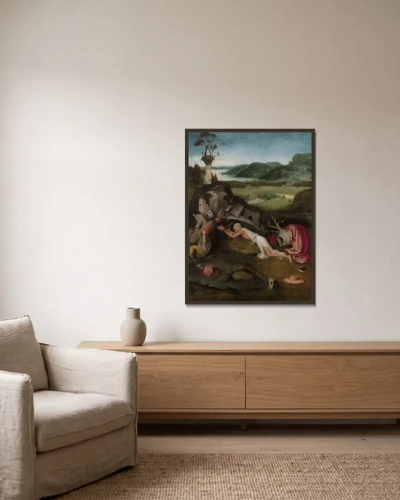 Saint Jerome, Hieronymus Bosch w ramie na ścianie
