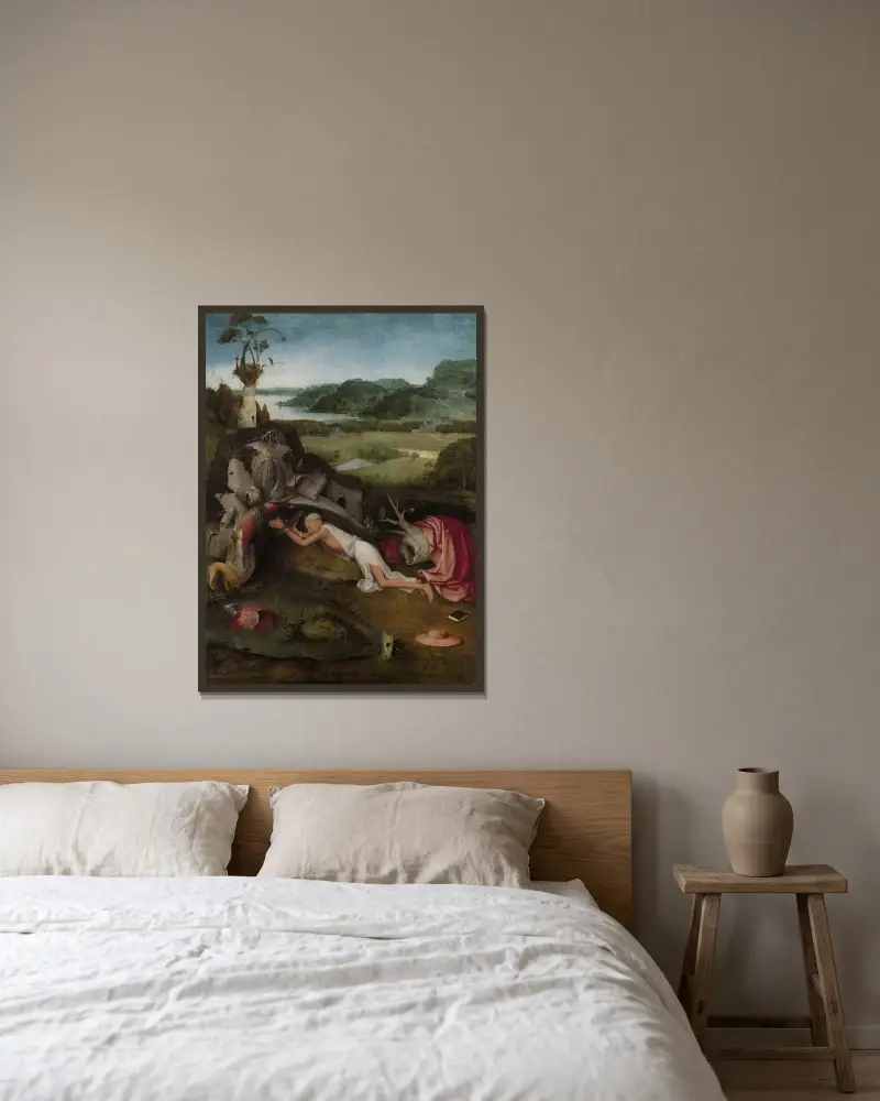 Saint Jerome, Hieronymus Bosch w ramie na ścianie