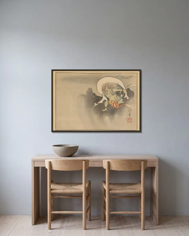 Sakai Hōitsu gajō, Pl.07 av Sakai Hōitsu inramad på en vägg