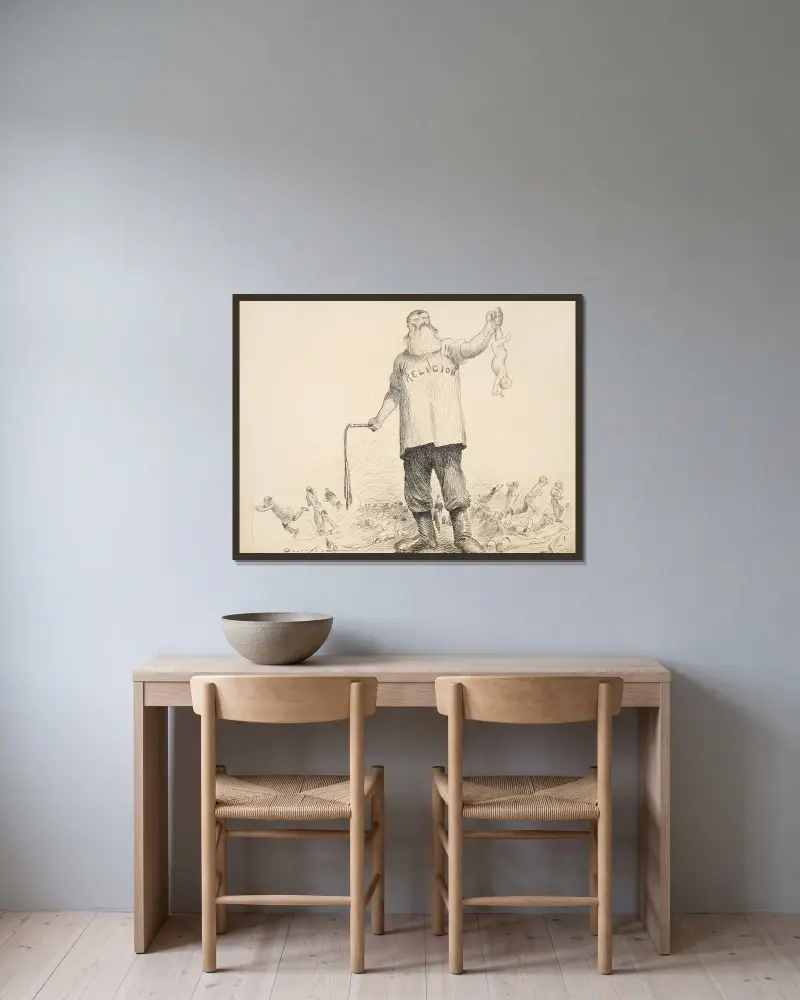 Zrób tylko jednego Piłata, Homer Davenport w ramie na ścianie