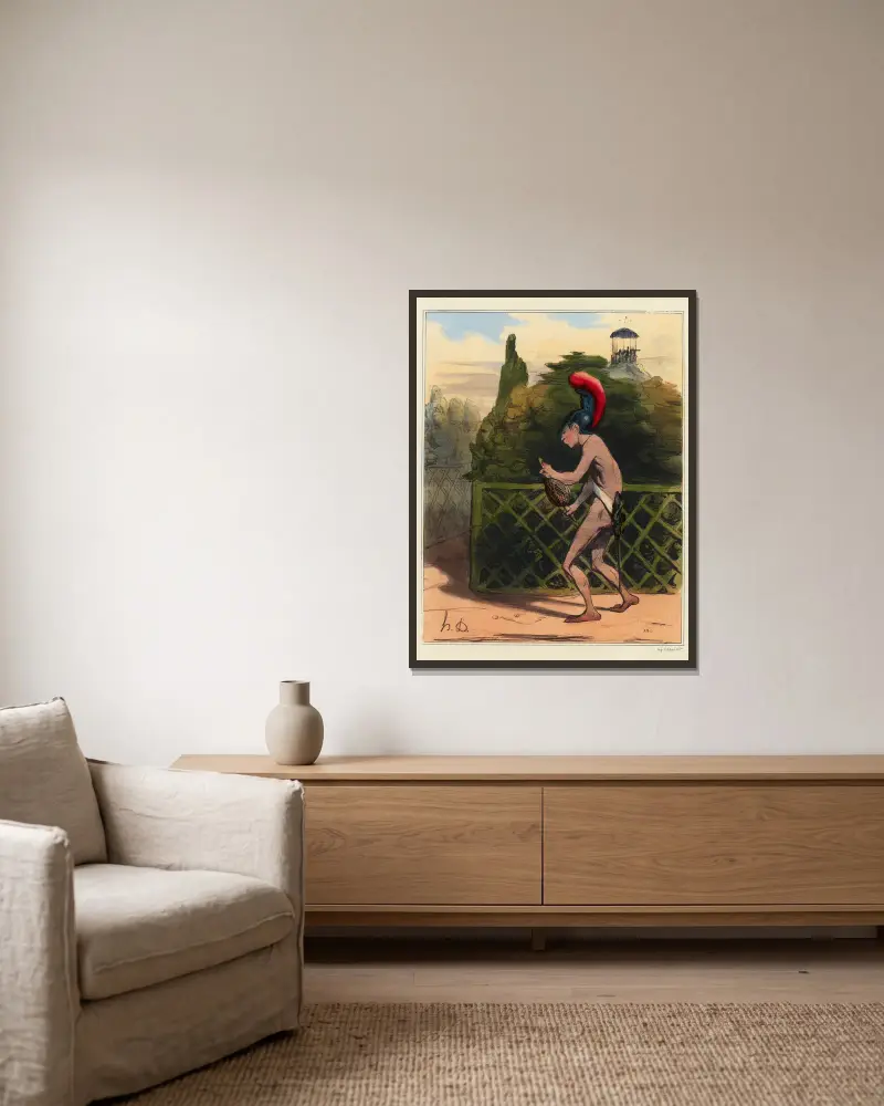 Niť Ariadny, Honoré Daumier w ramie na ścianie