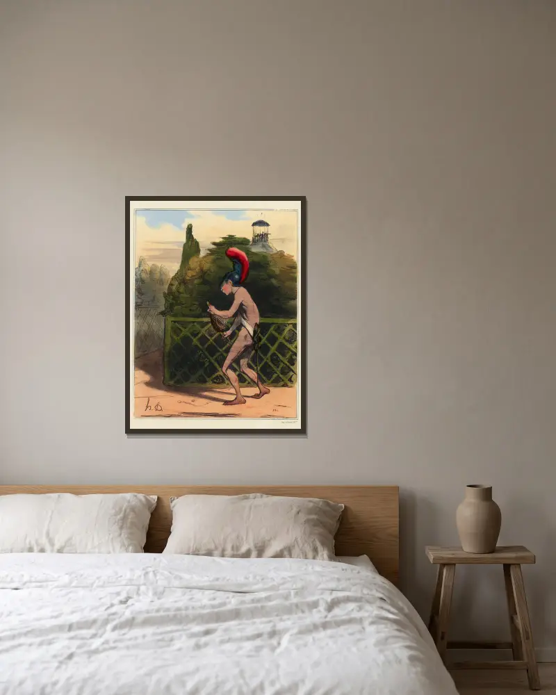 Niť Ariadny, Honoré Daumier w ramie na ścianie