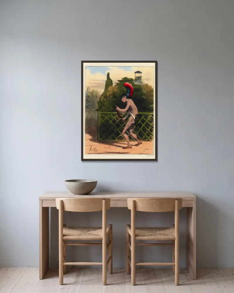 Niť Ariadny, Honoré Daumier w ramie na ścianie