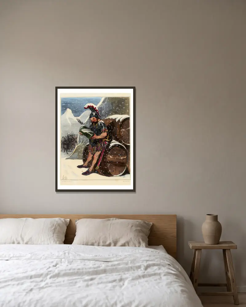 Hannibalův přechod, Honoré Daumier v rámu na stěně
