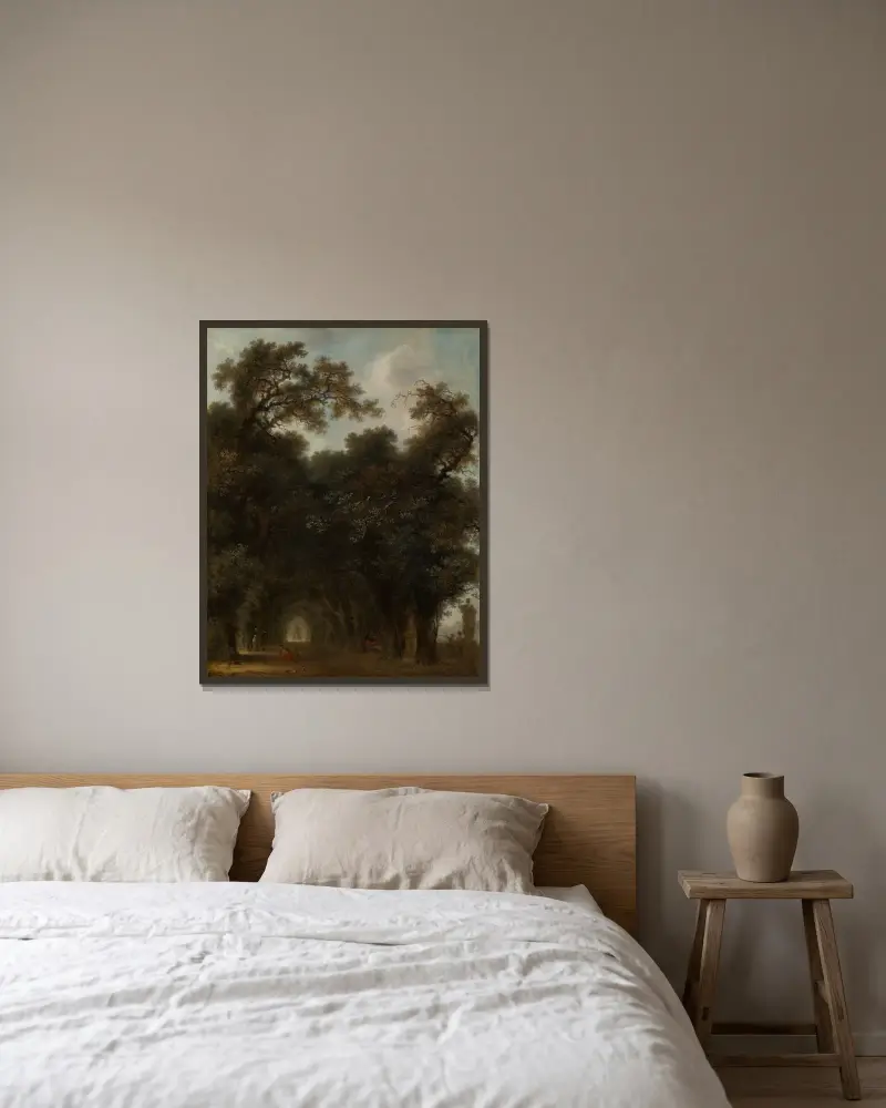 Eine schattige Allee von Jean-Honoré Fragonard gerahmt an einer Wand