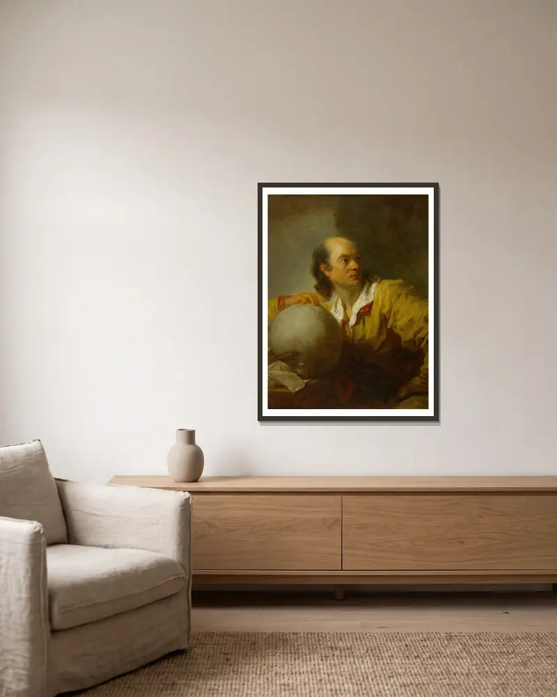 Jérôme de La Lande, Jean-Honoré Fragonard w ramie na ścianie