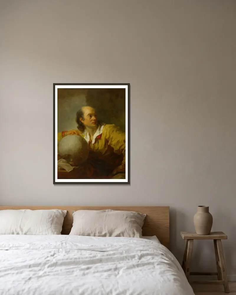 Jérôme de La Lande, Jean-Honoré Fragonard w ramie na ścianie