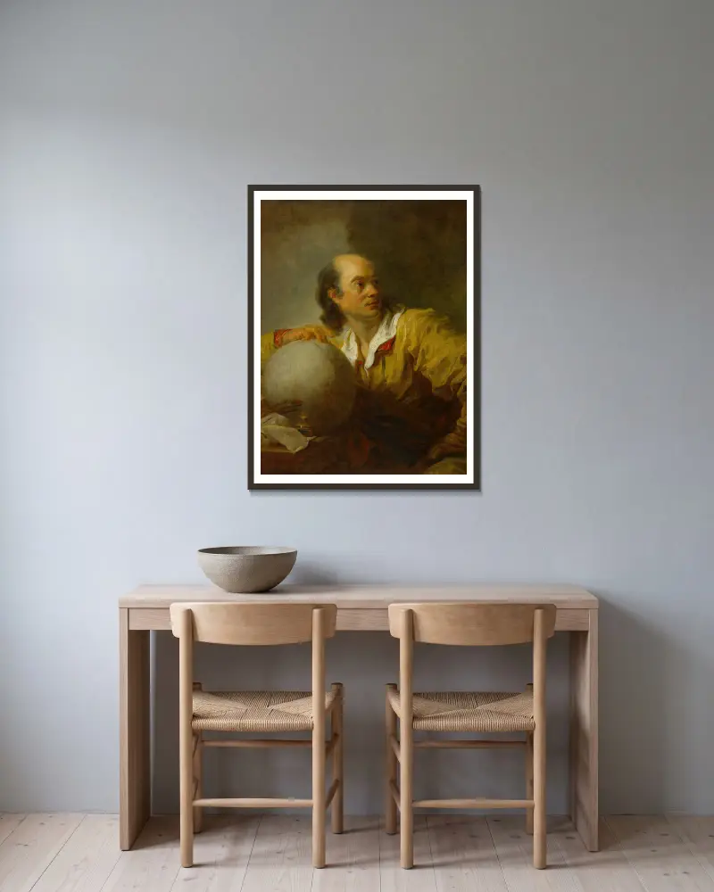 Jérôme de La Lande, Jean-Honoré Fragonard w ramie na ścianie