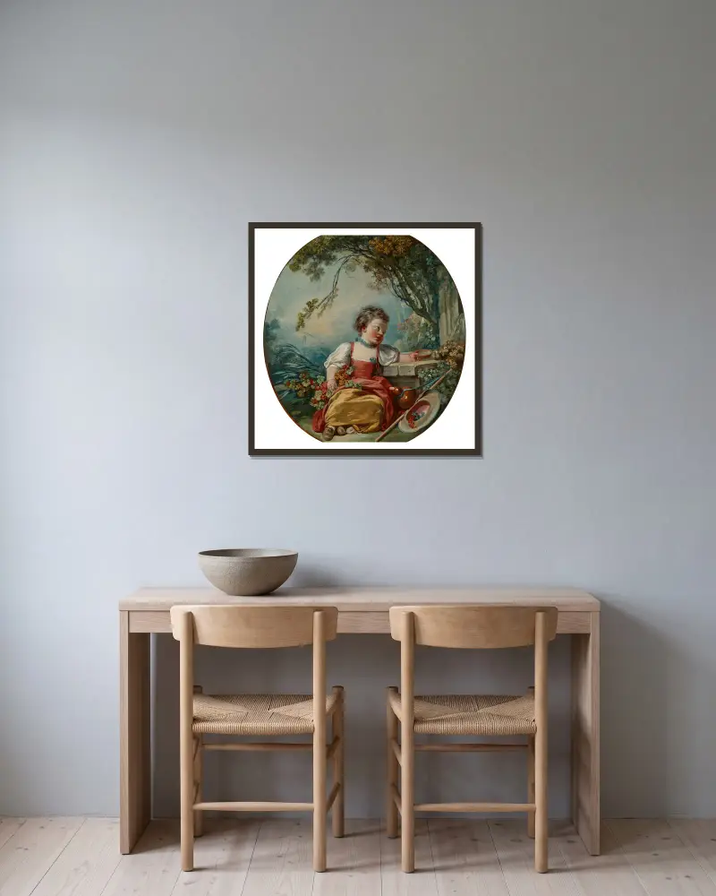Mały pielgrzym, Jean-Honoré Fragonard w ramie na ścianie