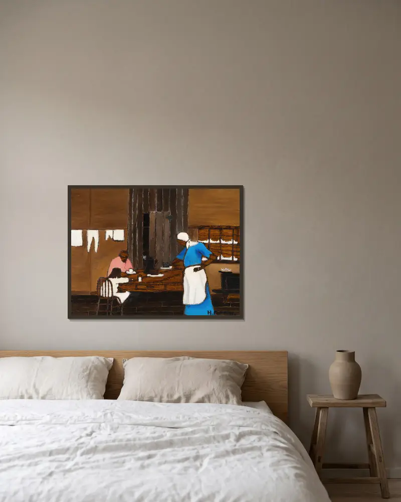 Pora kolacji, Horace Pippin w ramie na ścianie