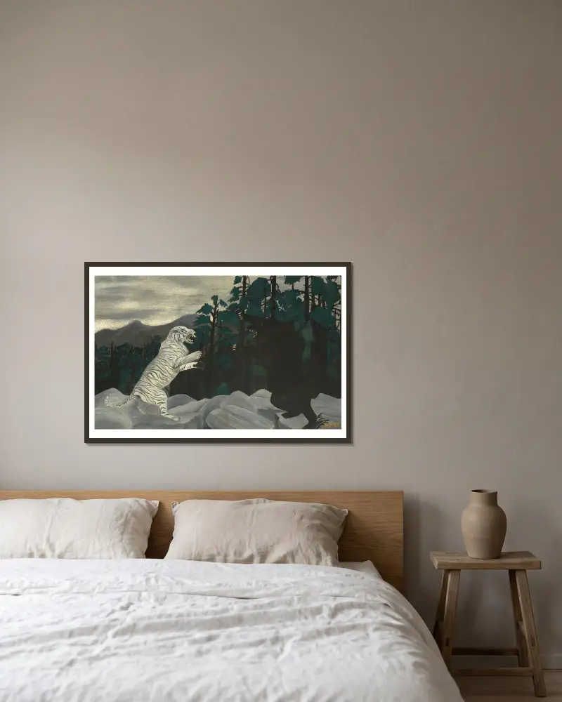 Modrý tygr, Horace Pippin v rámu na stěně
